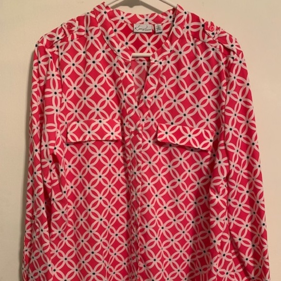 NEW Dark Pink blouse by Kim Rogers - Picture 1 of 3